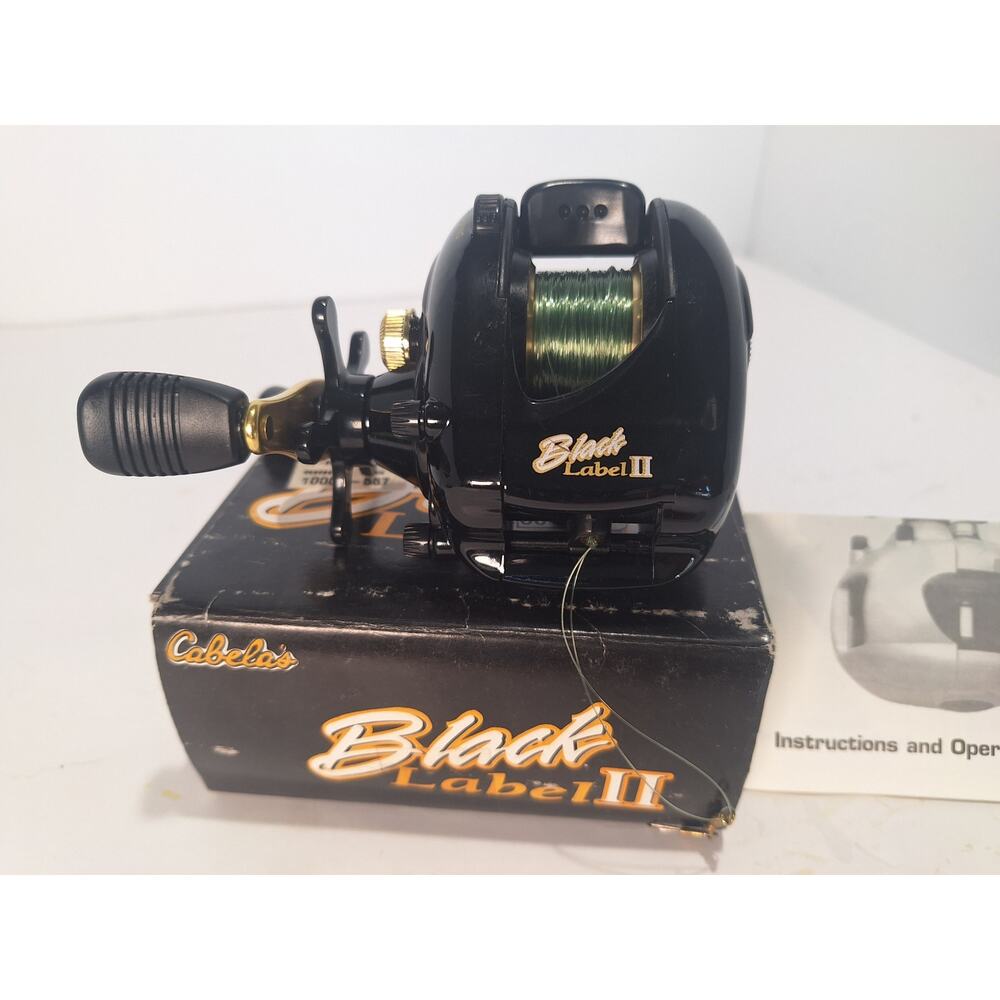 Cabela's Black Label II Baitcasting Reel NOS In Box Magnetic Control - Excellent